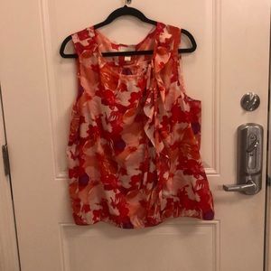 Sleeveless Patterned Blouse